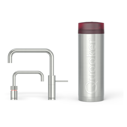 Quooker Pro3 Nordic Square Twintaps RVS