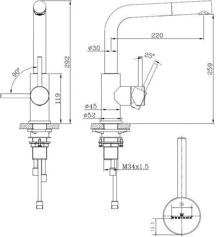 Palm R34583 Reginox afbeelding 2