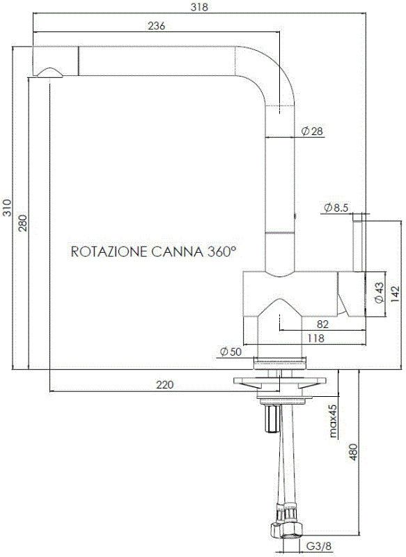 Yadkin R34767 Reginox afbeelding 2