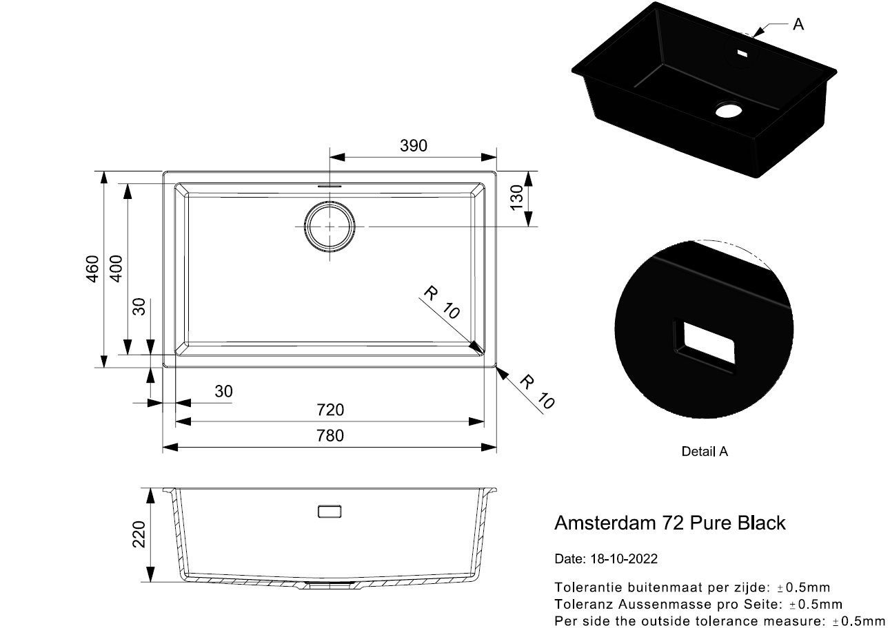 Reginox R35818  spoelbak afbeelding 5