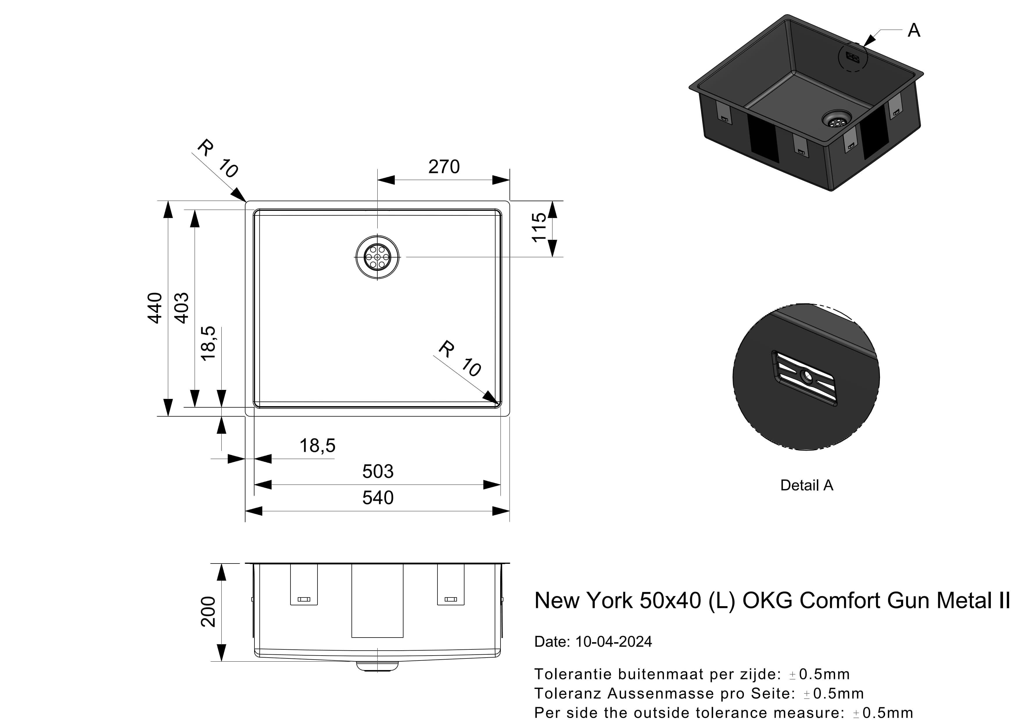 Reginox R38741  spoelbak afbeelding 5
