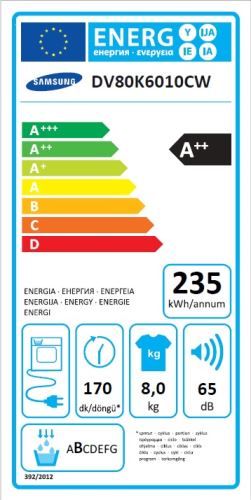 DV80K6010CW/EN van Samsung afbeelding 6