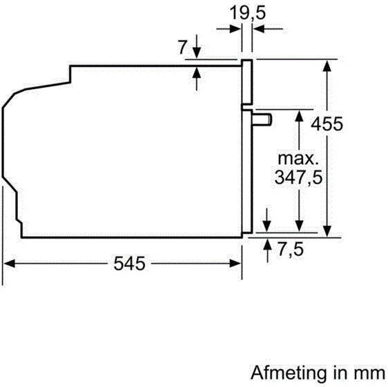 Siemens CF834AGB1 inbouw magnetron afbeelding 5
