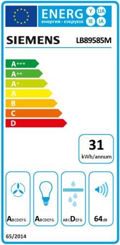 Siemens afzuigkap LB89585M afbeelding 3