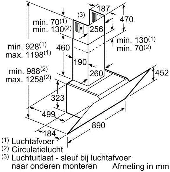 Siemens afzuigkap LC98KLR62S afbeelding 3