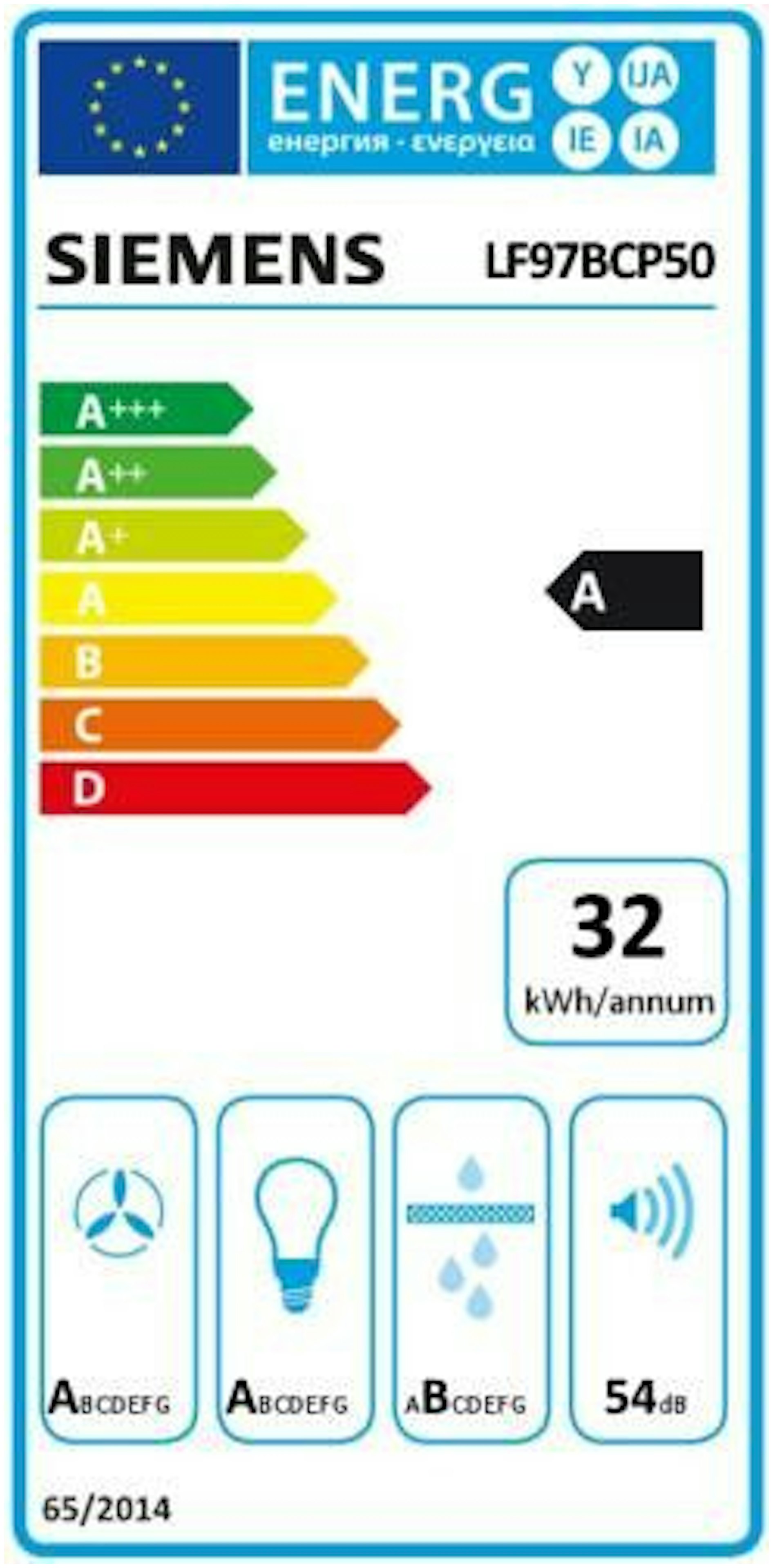 Siemens LF97BCP50  afzuigkap afbeelding 6