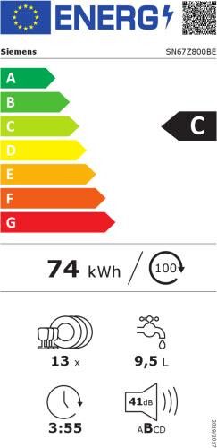 Siemens vaatwasser inbouw SN67Z800BE afbeelding 4