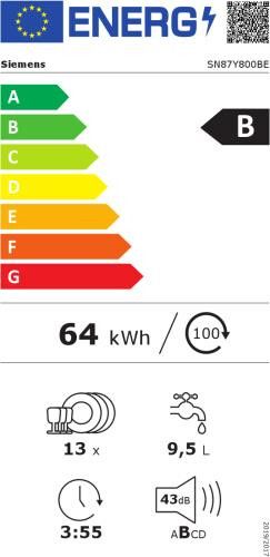 Siemens vaatwasser inbouw SN87Y800BE afbeelding 4
