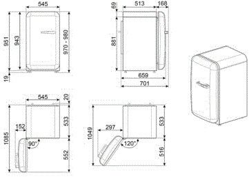 Smeg koelkast FAB10HLBL5 afbeelding 3