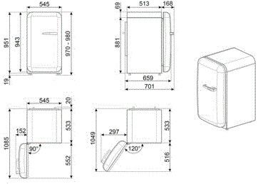 Smeg koelkast FAB10HLCR5 afbeelding 3