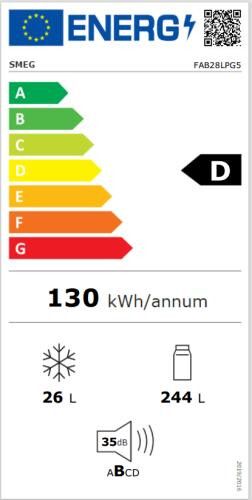 Smeg koelkast vrijstaand FAB28LPG5 afbeelding 4