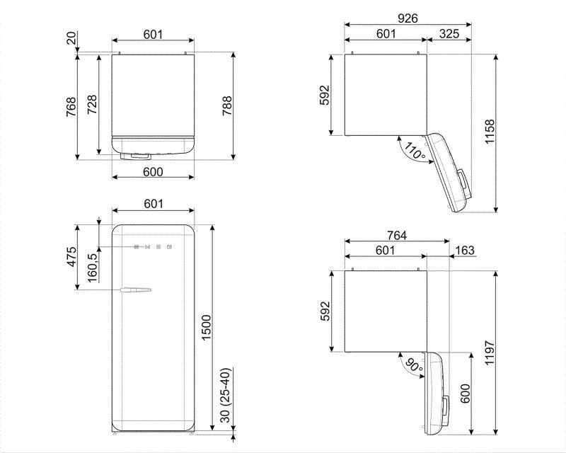 Smeg FAB28RDRB5  onderdeel afbeelding 5