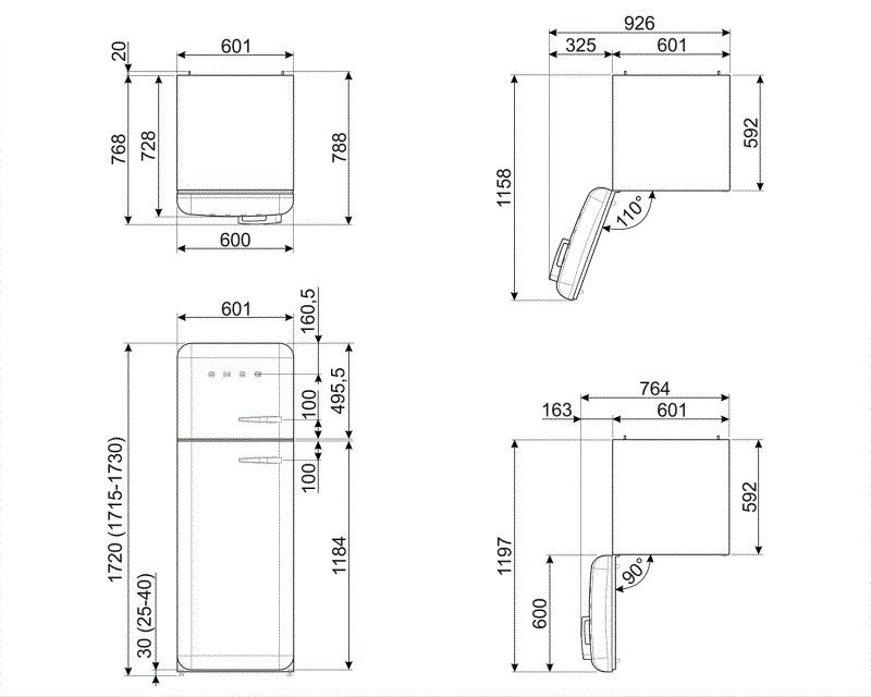 Smeg koelkast FAB30LSV5 afbeelding 3