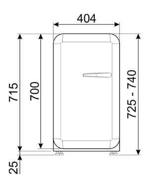 Smeg FAB5LSV6 vrijstaand koelkast afbeelding 5