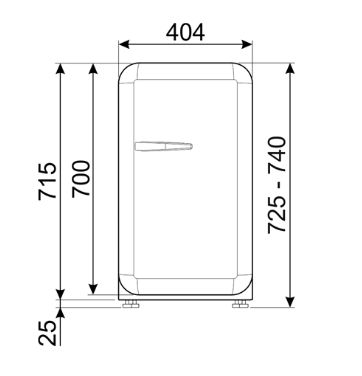 Smeg koelkast FAB5RBL6 afbeelding 3