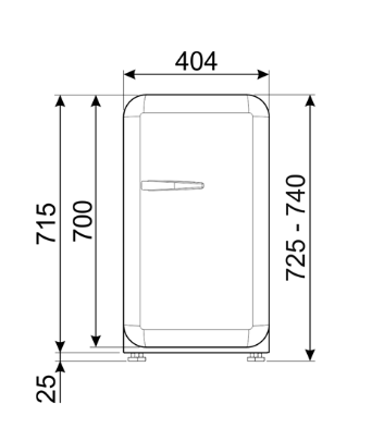 Smeg koelkast FAB5RCR6 afbeelding 3