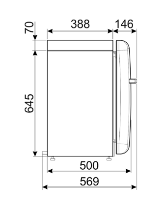 Smeg koelkast vrijstaand FAB5ROR6 afbeelding 4