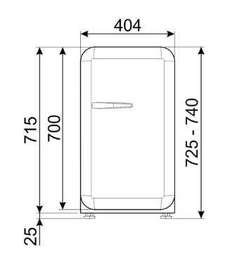 Smeg koelkast FAB5ROR6 afbeelding 3