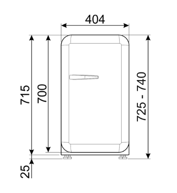 Smeg koelkast FAB5RPG6 afbeelding 3