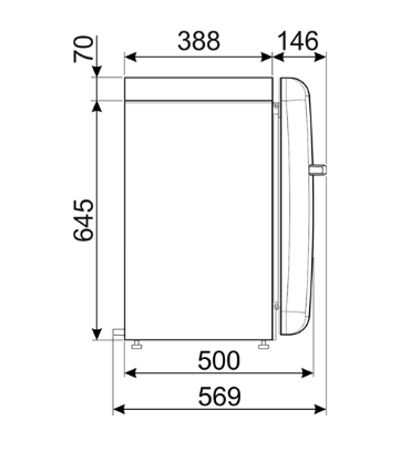Smeg FAB5RRD6 vrijstaand koelkast afbeelding 5