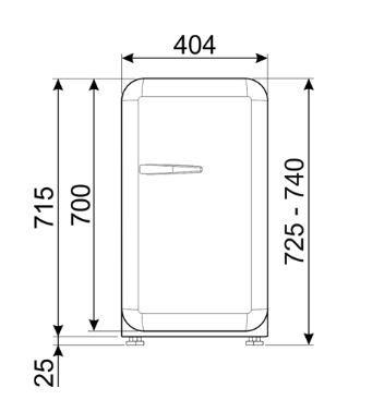 Smeg koelkast vrijstaand FAB5RSV6 afbeelding 4