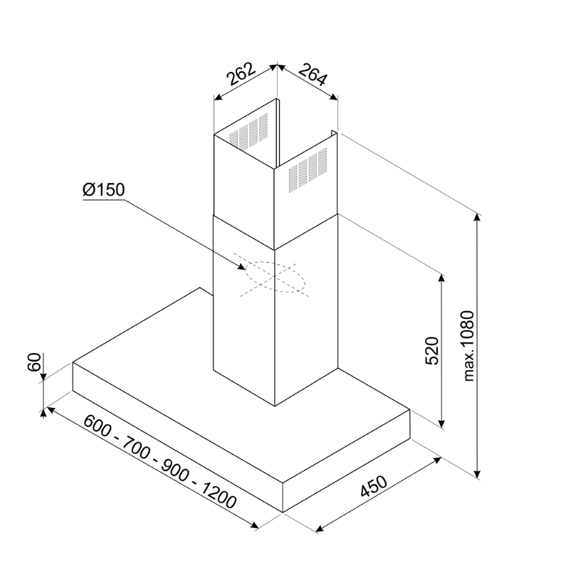 Smeg KBT900XE  afzuigkap afbeelding 5