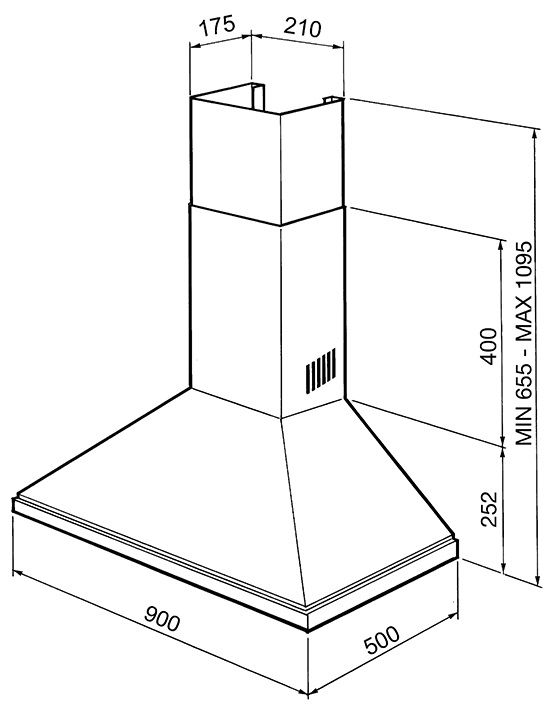 Smeg KSED95AE  afzuigkap afbeelding 5
