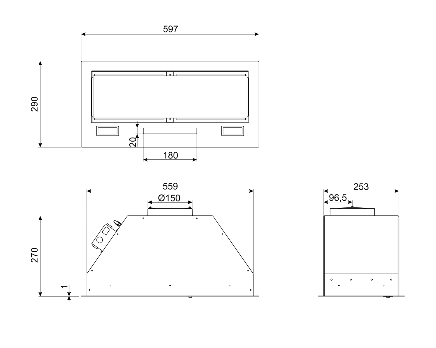 Smeg afzuigkap KSG6P4MB afbeelding 3