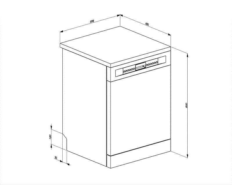 Smeg vaatwasser LVS254CX afbeelding 3