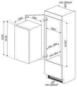SMEG koelkast S4C122F afbeelding 3