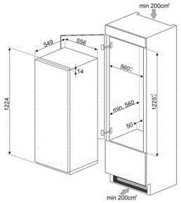 Smeg koelkast S8C124DE afbeelding 3