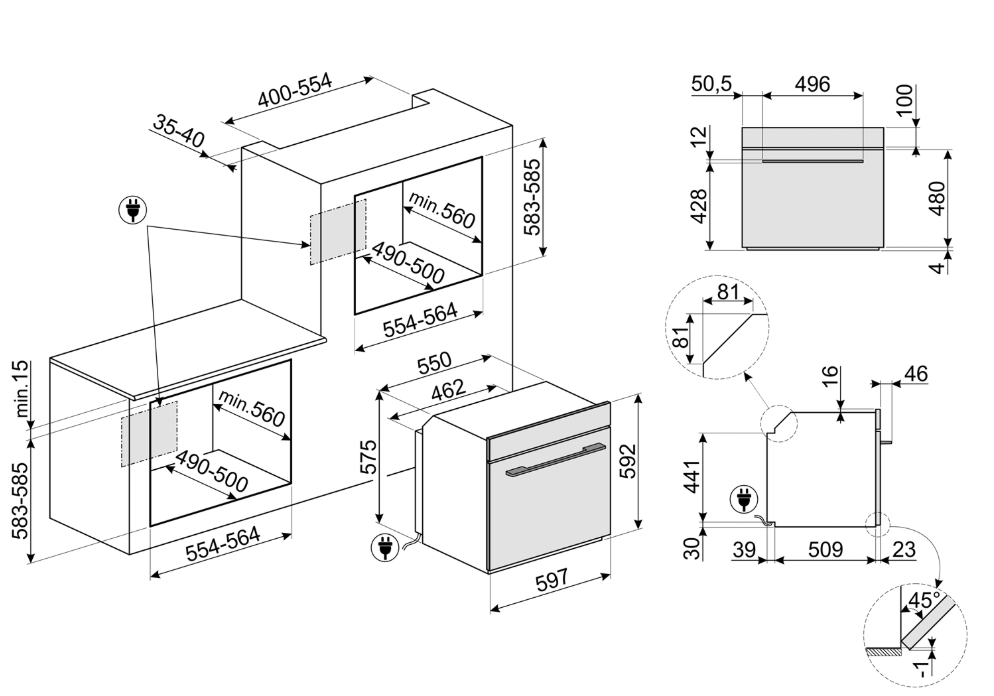 SF6101TB3 Smeg afbeelding 2