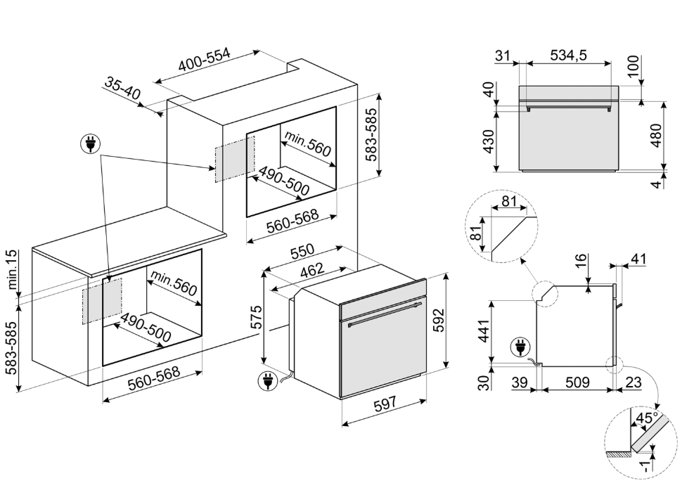 SOP6302S2PX Smeg afbeelding 2