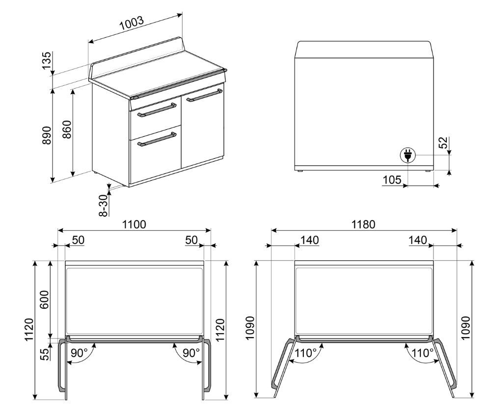 Smeg fornuis  TR103IP2 afbeelding 4