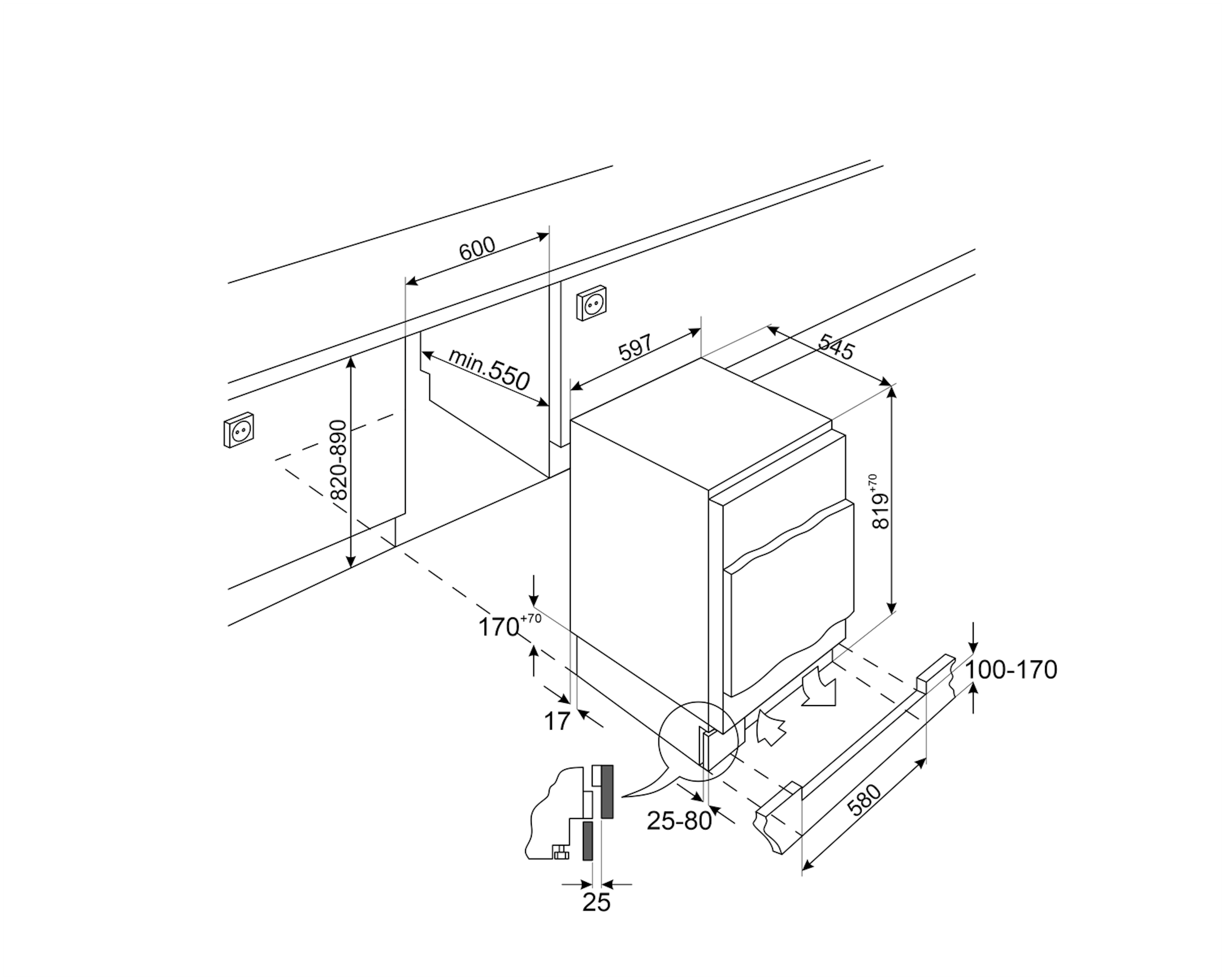 U8L080DE Smeg afbeelding 2