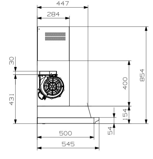Steel afzuigkap AKL120 AA afbeelding 3