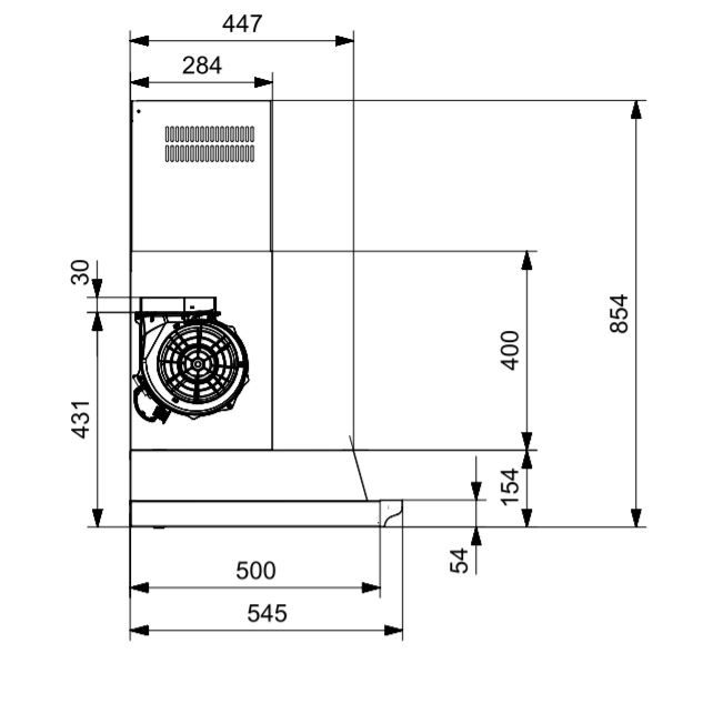Steel afzuigkap AKL70 CE afbeelding 3
