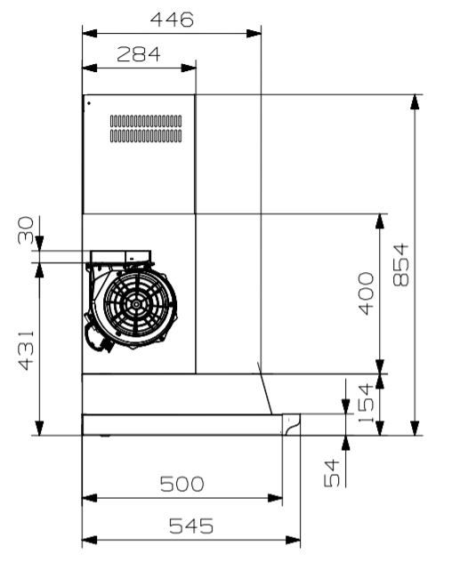 Steel afzuigkap XK100 NA afbeelding 3