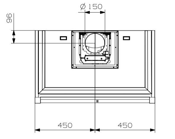 Steel afzuigkap  XK90 CE afbeelding 4