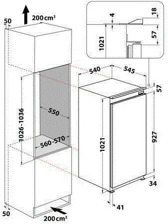 Whirlpool koelkast ARG100711 afbeelding 3