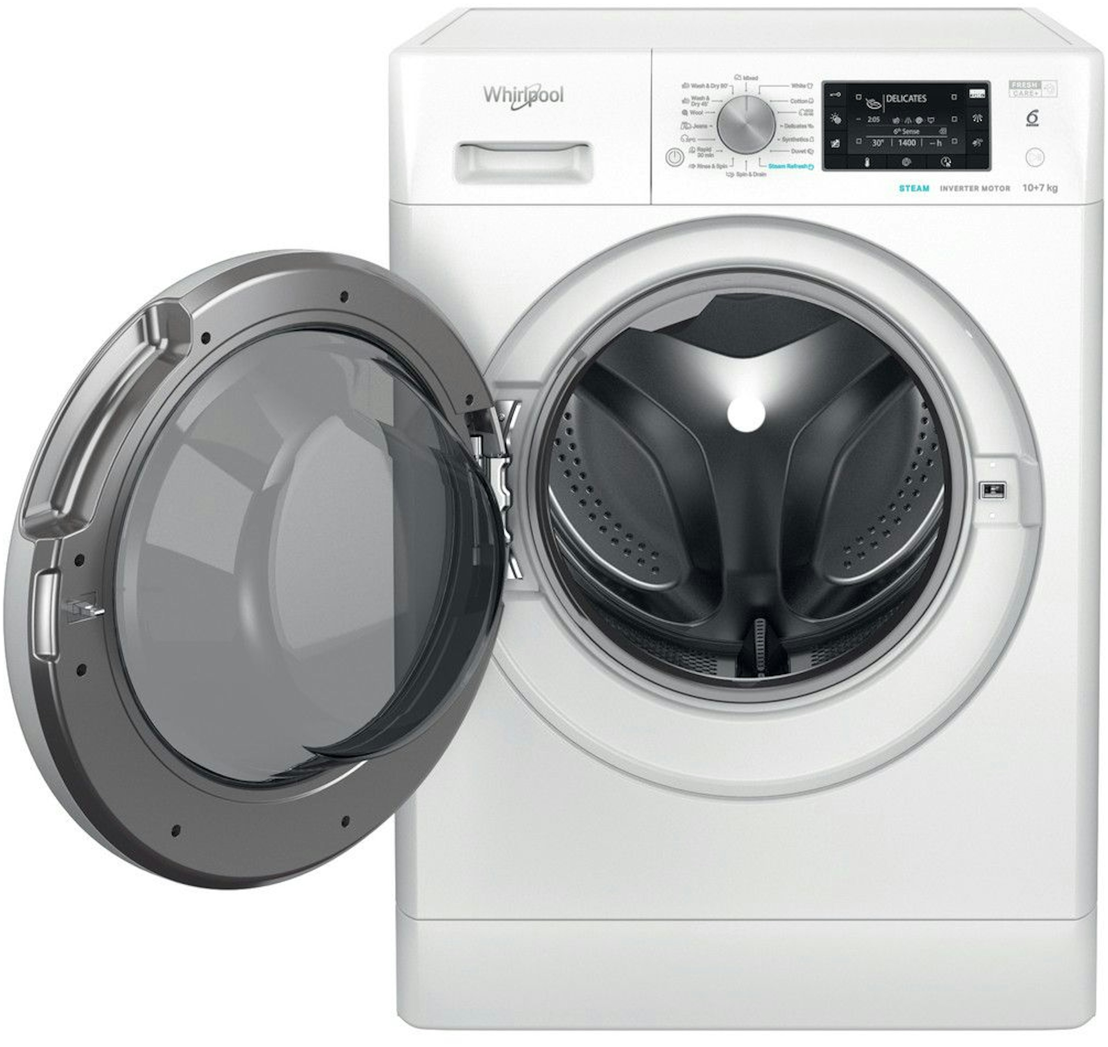 Whirlpool wasmachine FFWDD1076258SVEE afbeelding 3