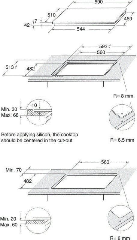 Whirlpool kookplaat inbouw GOB616/NBNL afbeelding 4