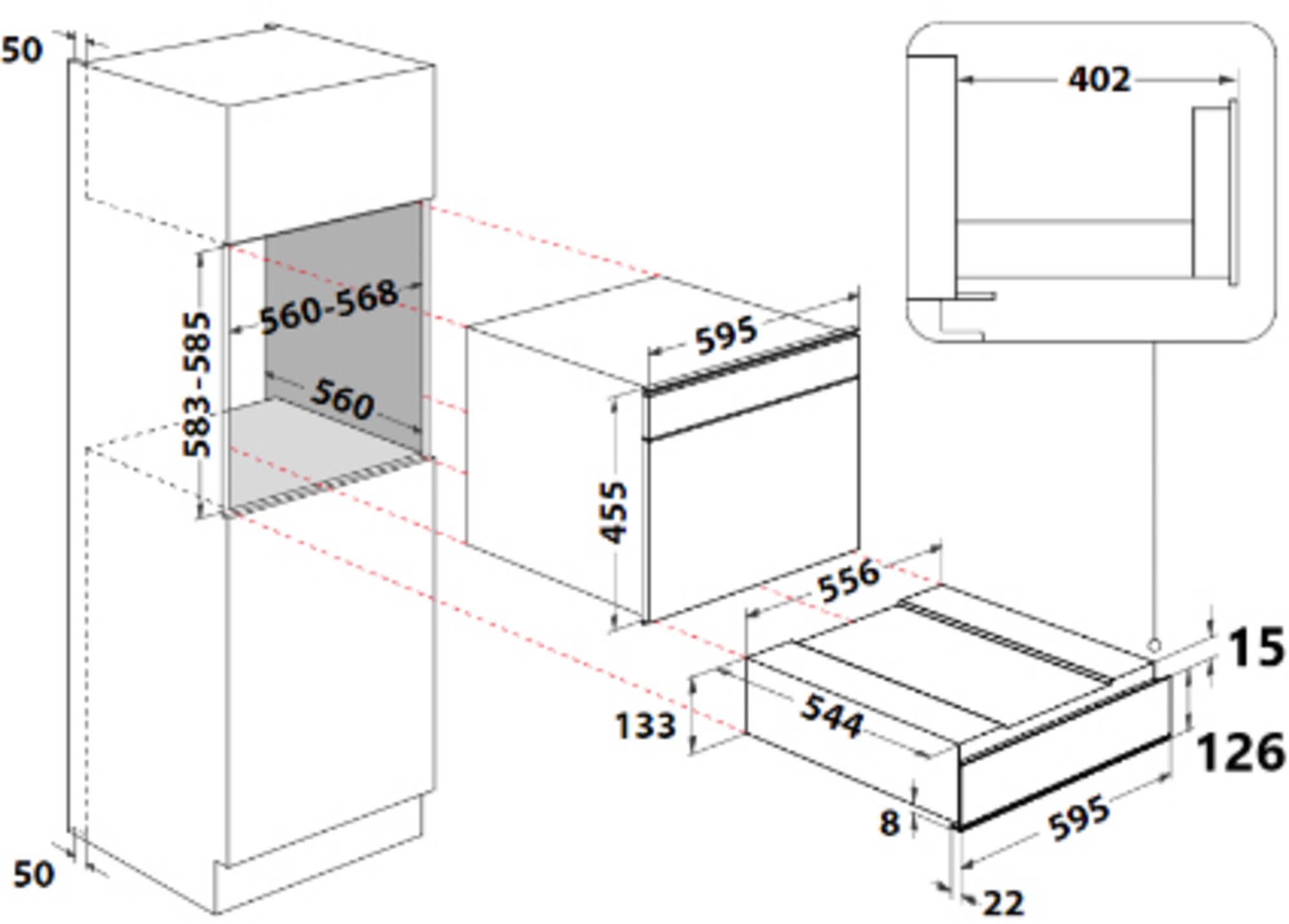 Whirlpool warmhoudlade GUD0ASGF afbeelding 3