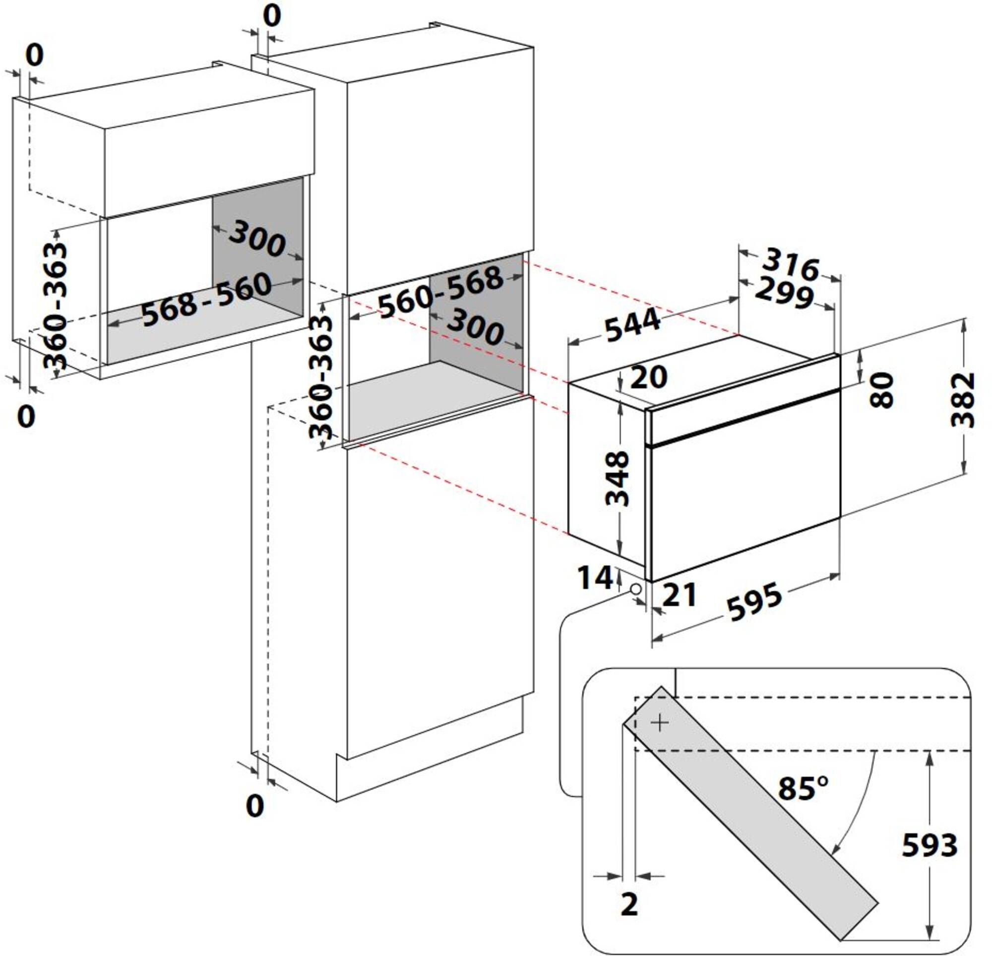 Whirlpool magnetron inbouw MBNA900B afbeelding 4