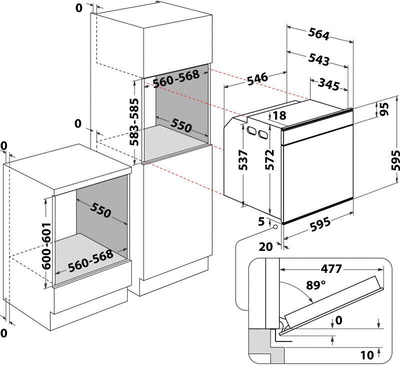 Whirlpool W7OM44S1P inbouw oven afbeelding 5