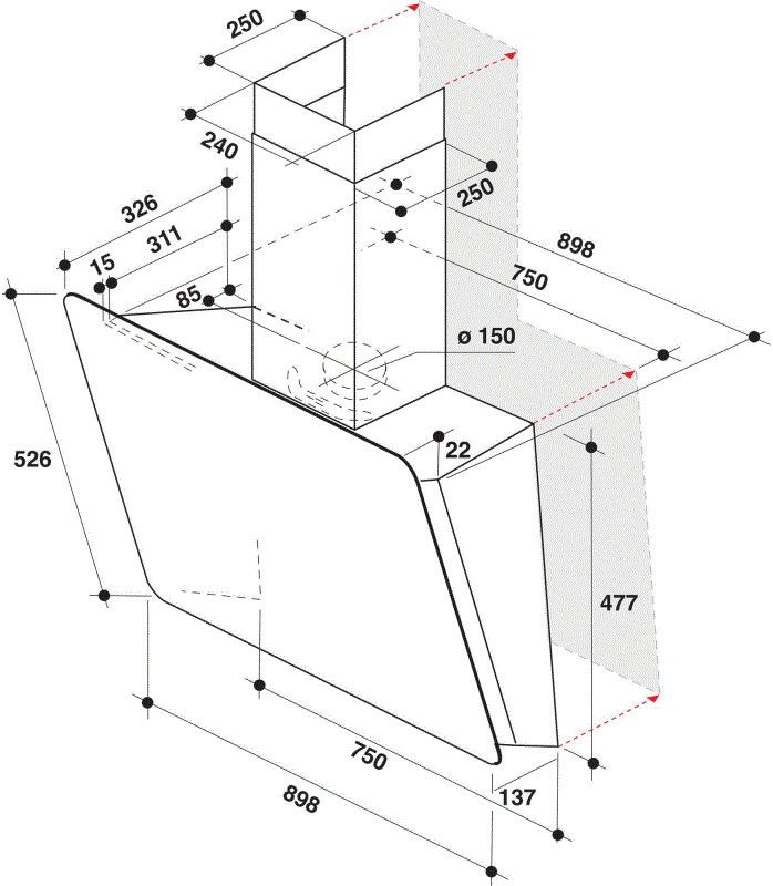 Whirlpool afzuigkap WHVS92FLTK/1 afbeelding 3