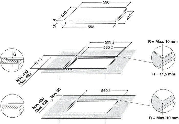 Whirlpool kookplaat WLS7960NE afbeelding 3