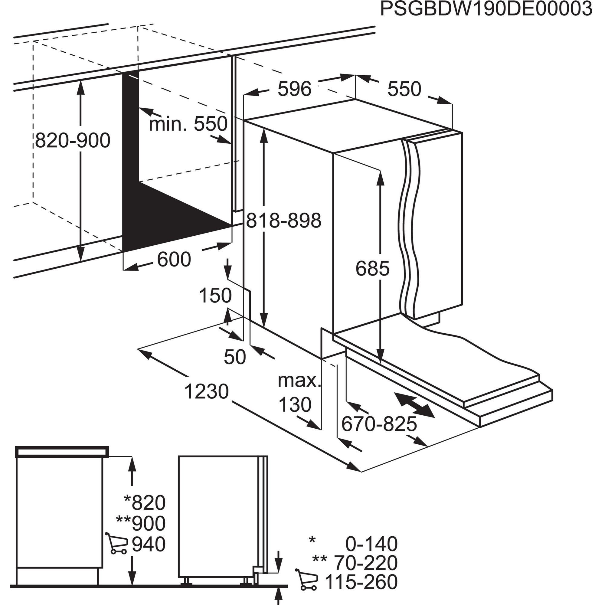 Zanussi ZDLN7530 inbouw vaatwasser afbeelding 6