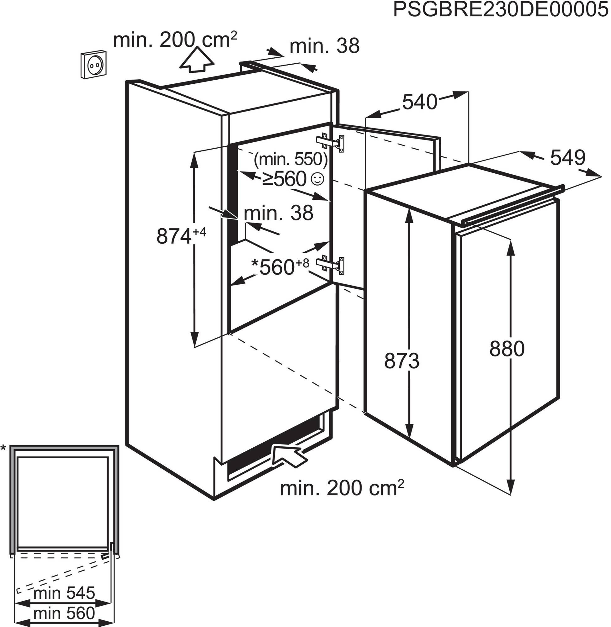 Zanussi koelkast inbouw ZEAN88ES afbeelding 4