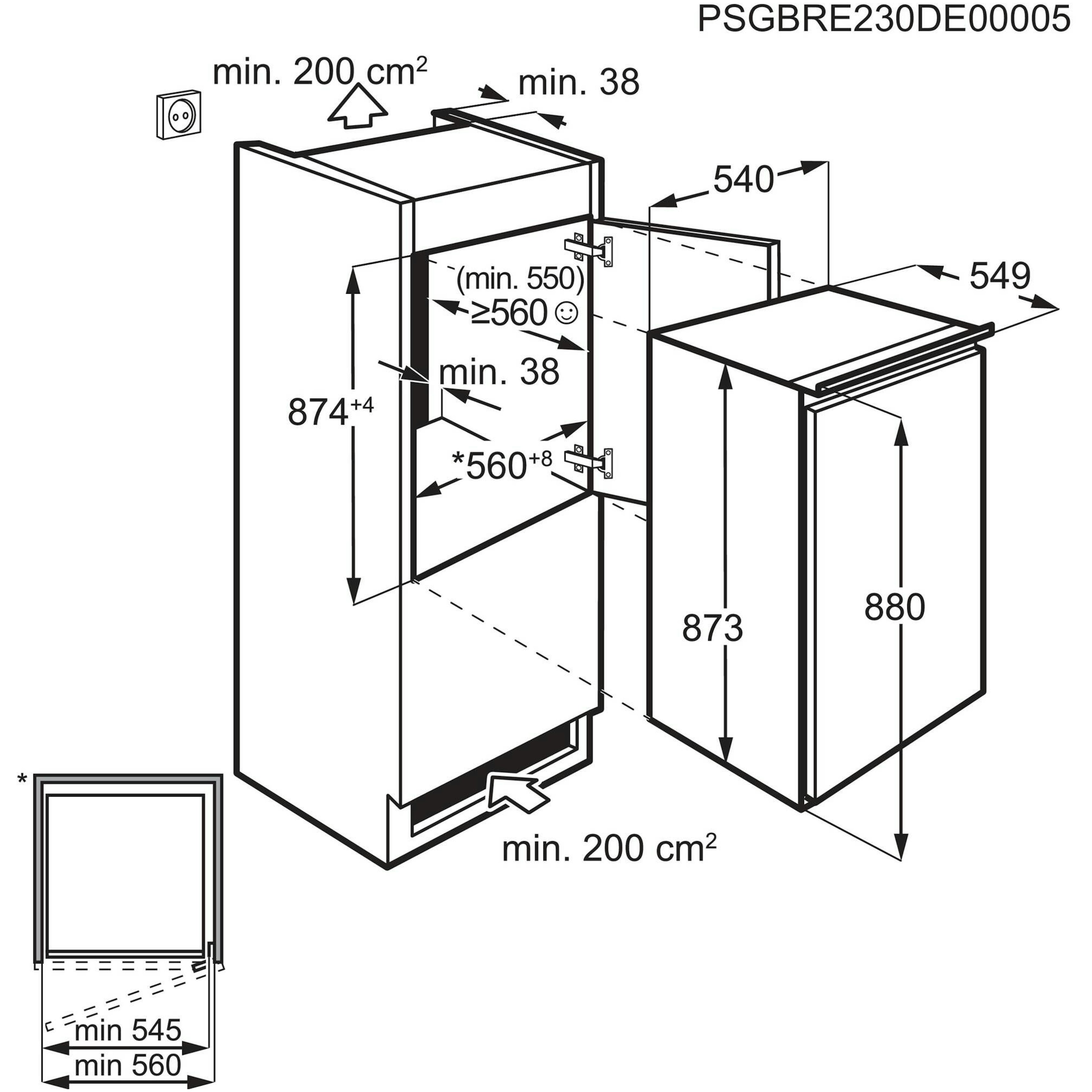 Zanussi koelkast inbouw ZEAN88ES afbeelding 4
